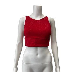 $68 Lululemon X Barrys Bootcamp Dark Red Stronger as One Long Line Bra sz 8